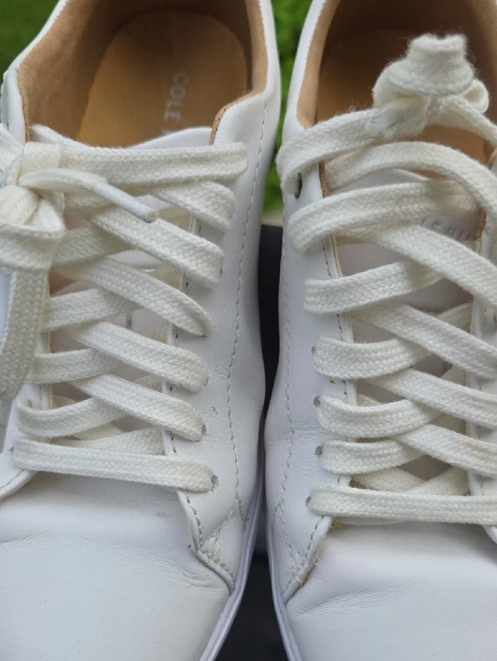 Cole Haan White Low-Top Leather Sneakers